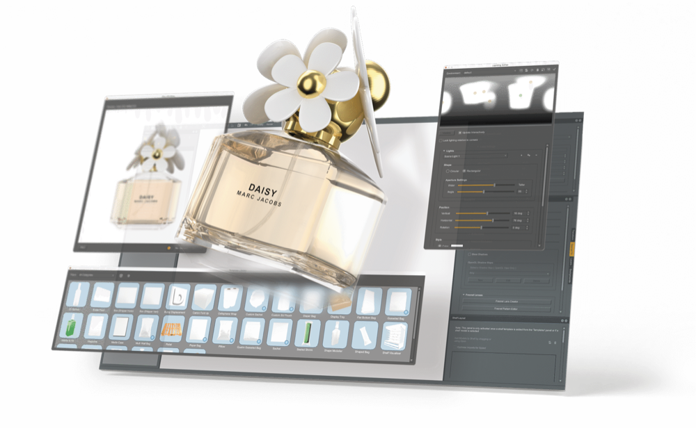 Hybrid Software iC3D 3D ambalaj görselleştirme