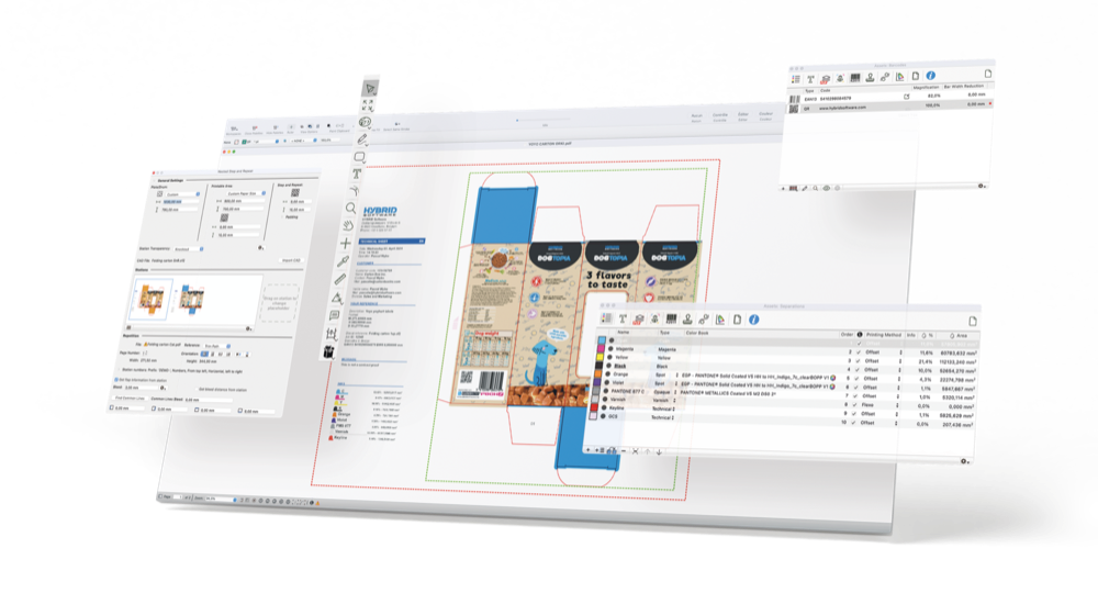 Hybrid Software PackZ PDF editör arayüzü