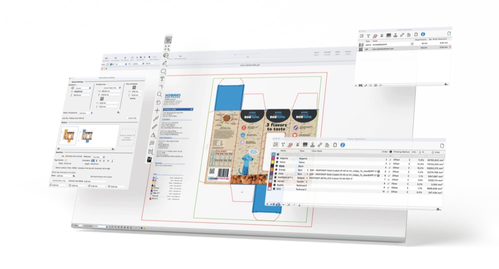 Hybrid Software PackZ PDF editör arayüzü